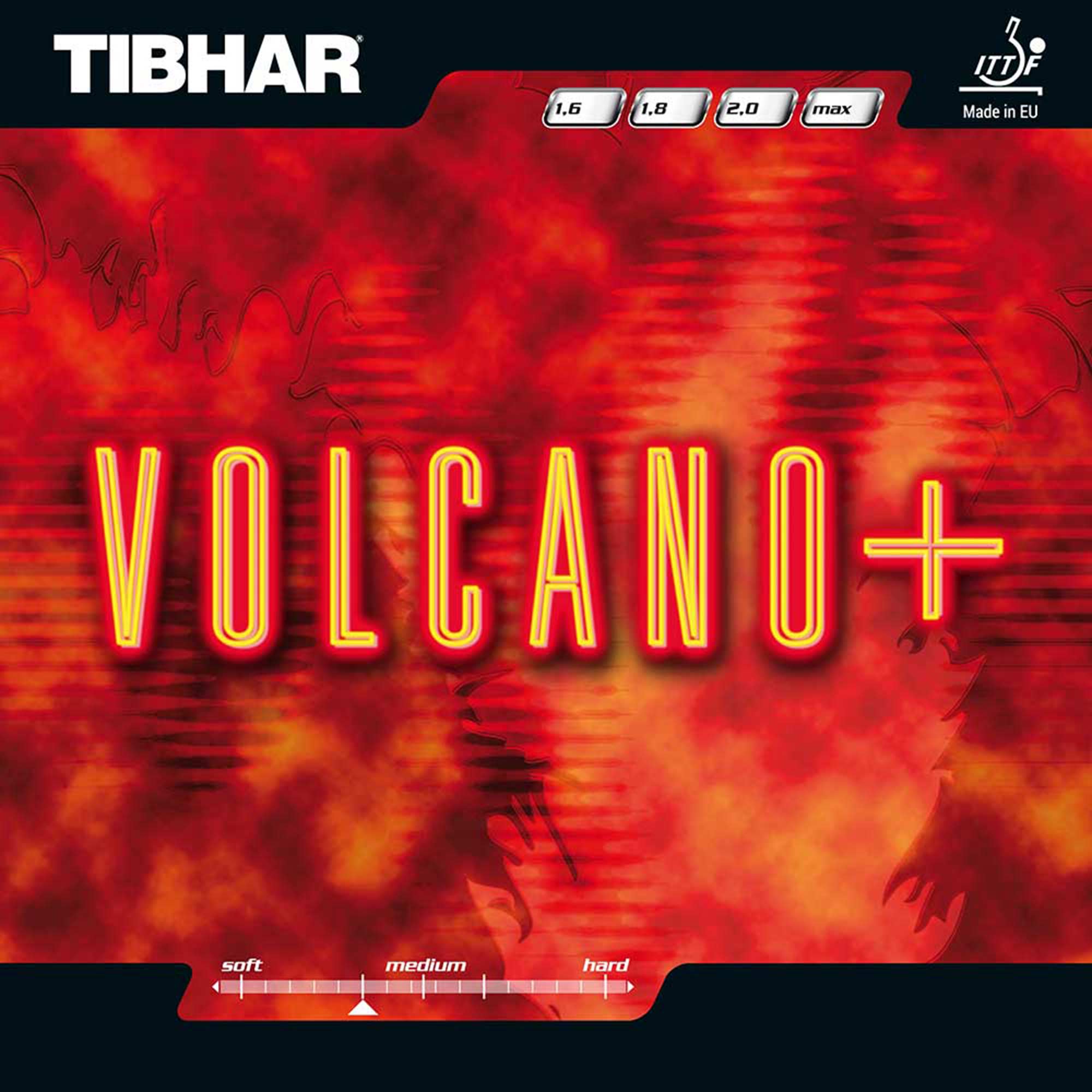 TIBHAR Belag Volcano plus rot 1,6 mm