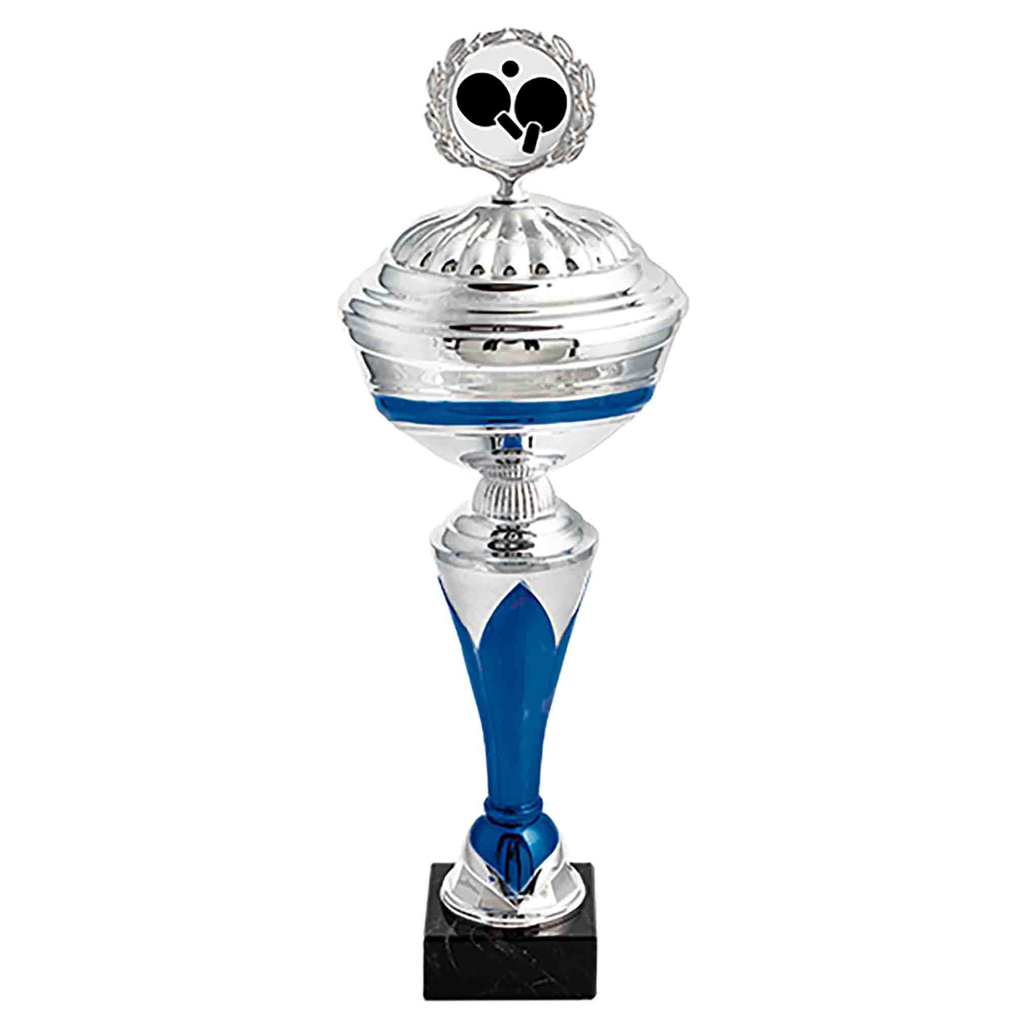 Trophy Schwerin 34 cm silver/blue