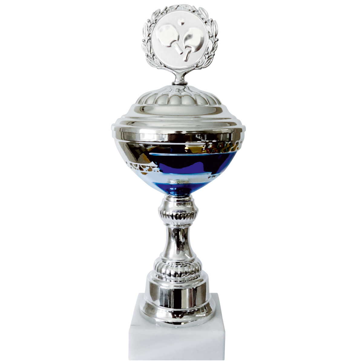 Trophy Bonn 26 cm silver/blue