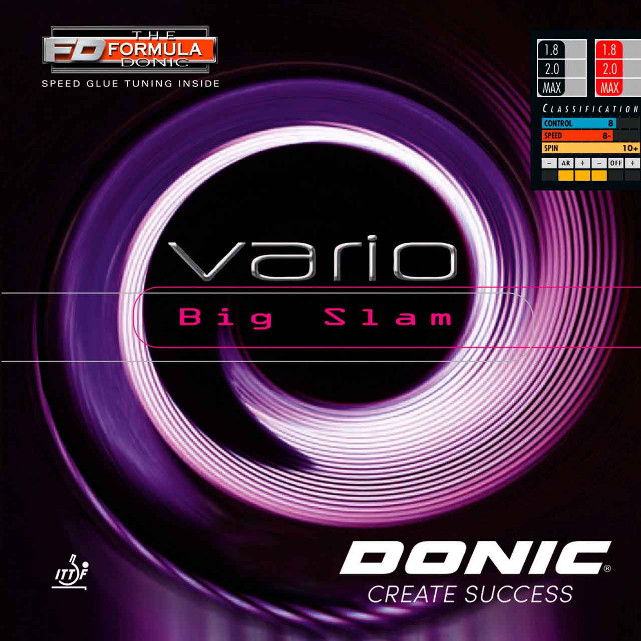 Donic Belag Vario Big Slam rot 1,8 mm