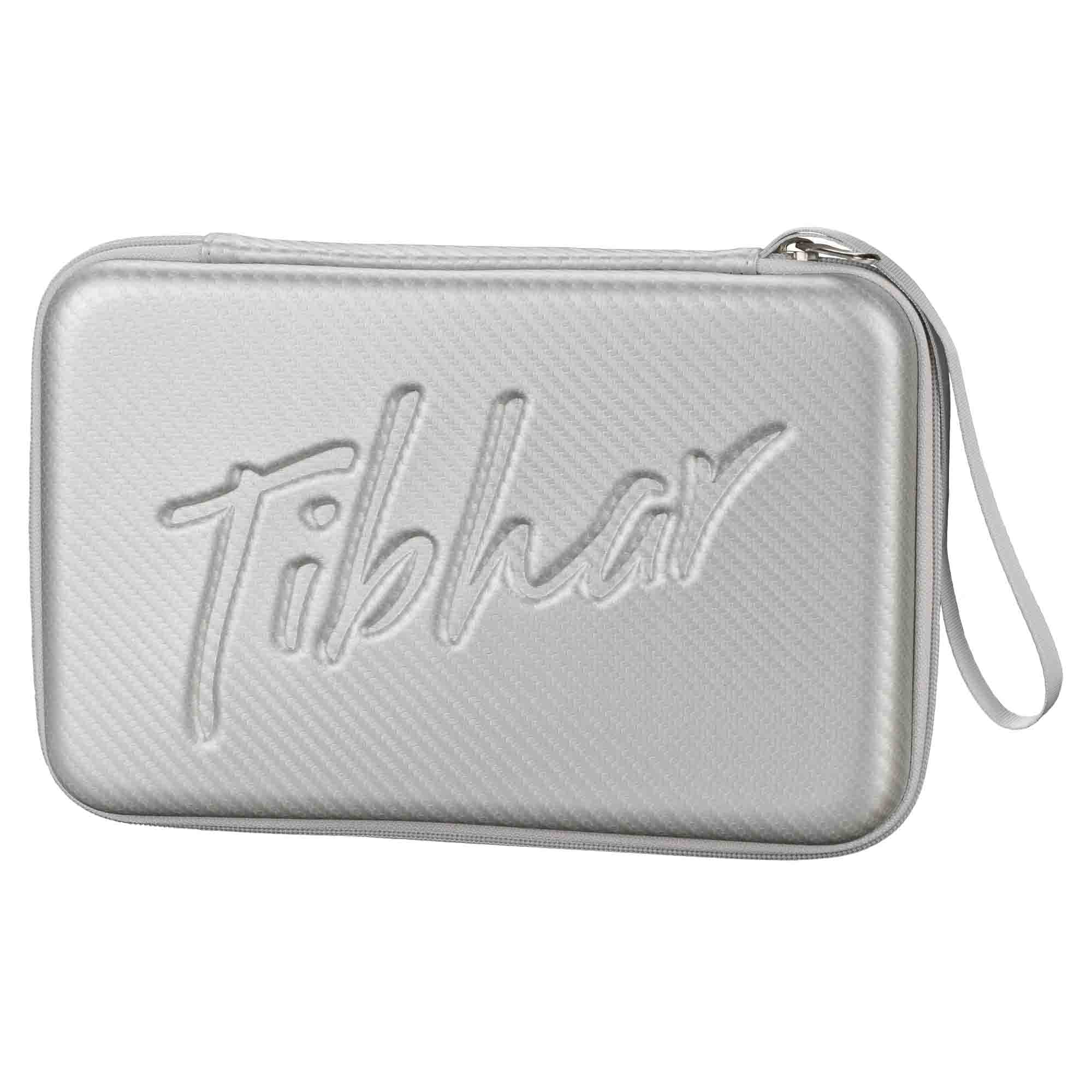 TIBHAR Bat case Carbon round  silver