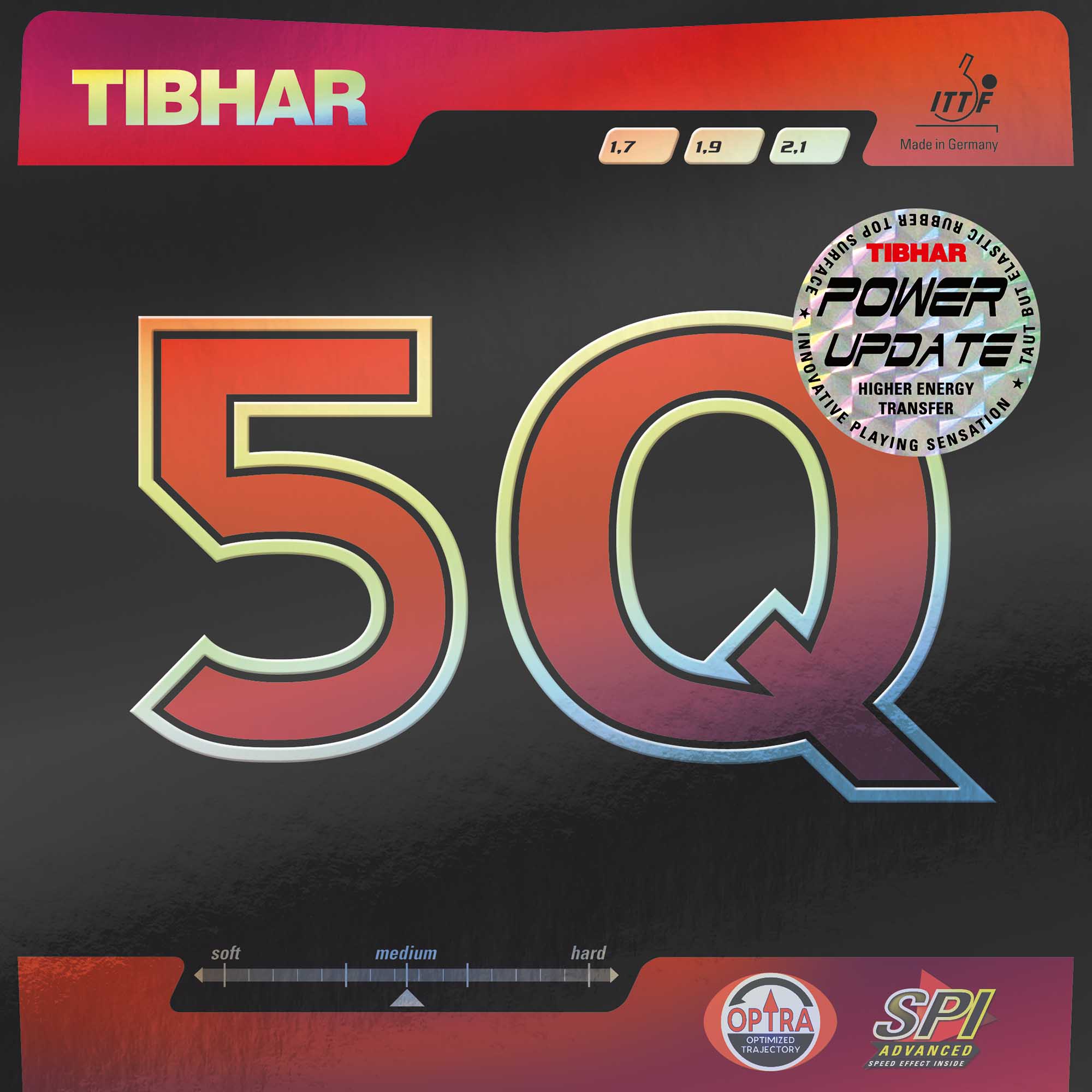 TIBHAR Rubber 5Q red 1,7 mm