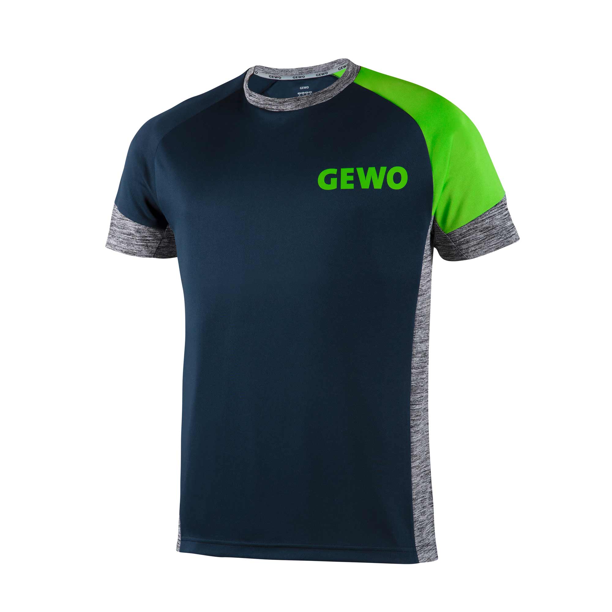 GEWO T-Shirt Pesaro navy/lime XXXXS