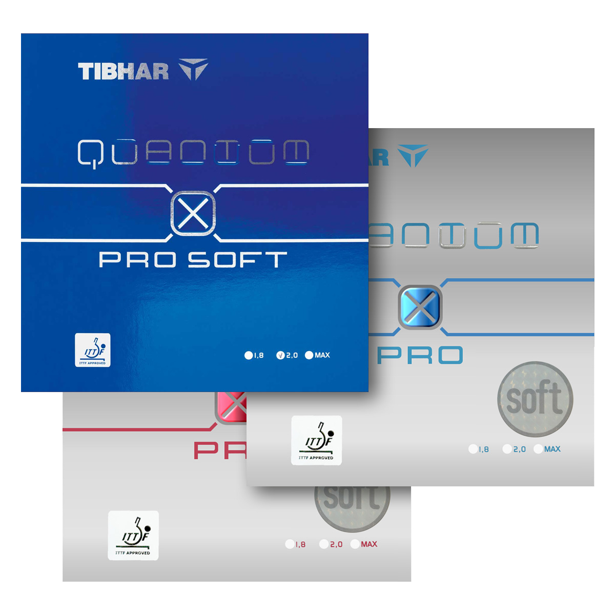 TIBHAR Rubber Quantum X Pro Soft red 1,8 mm