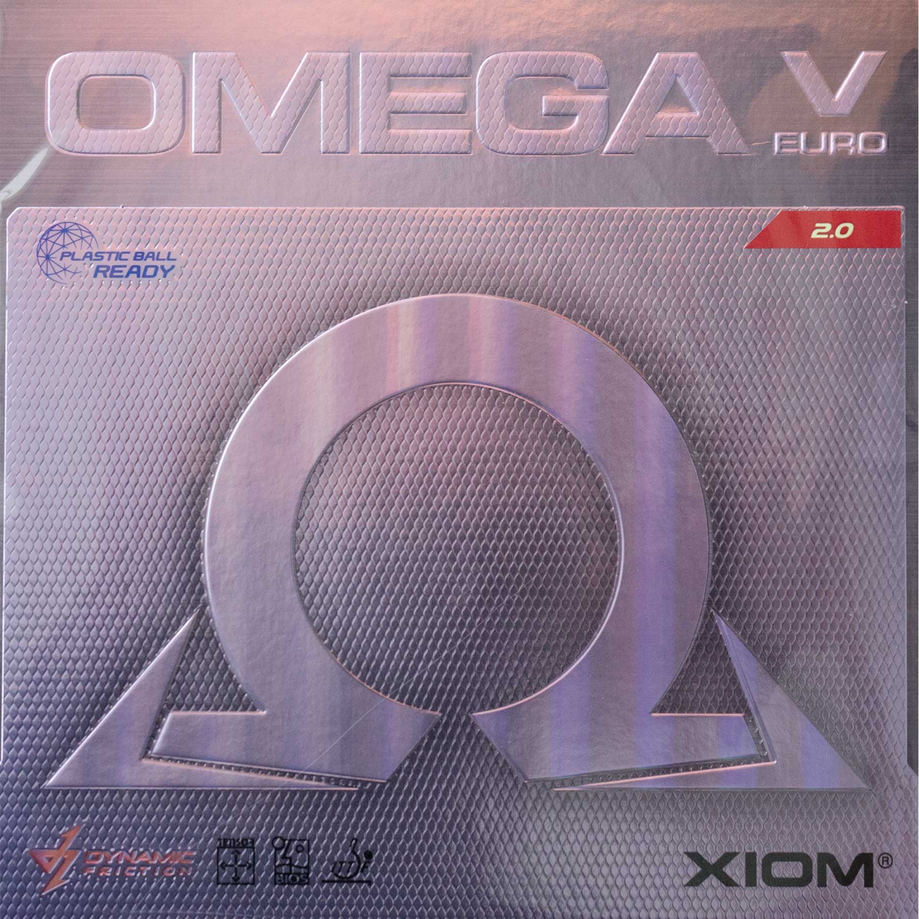 Xiom Belag Omega V Euro rot 2,0 mm