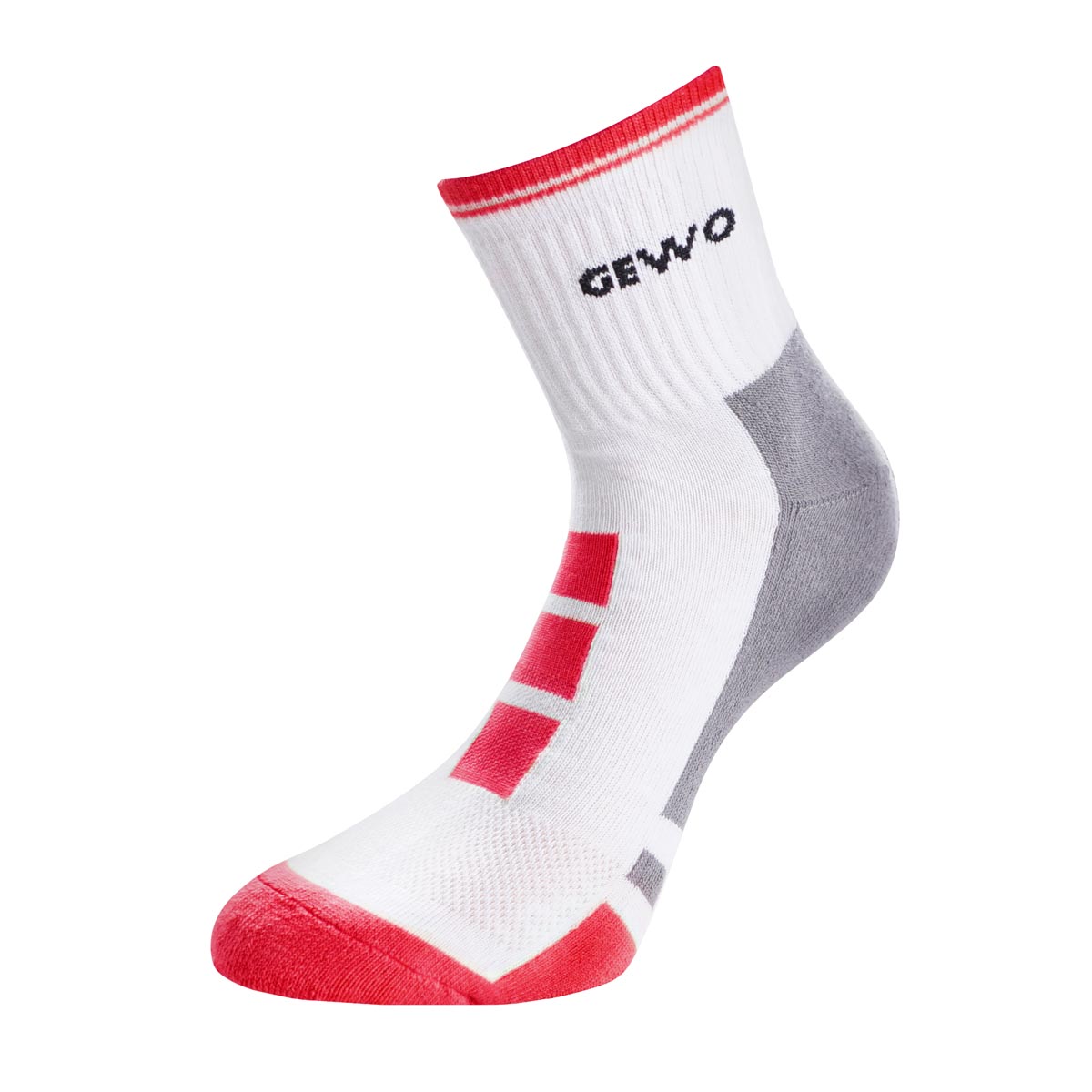 GEWO Socke Step Flex II weiß/rot 45-47