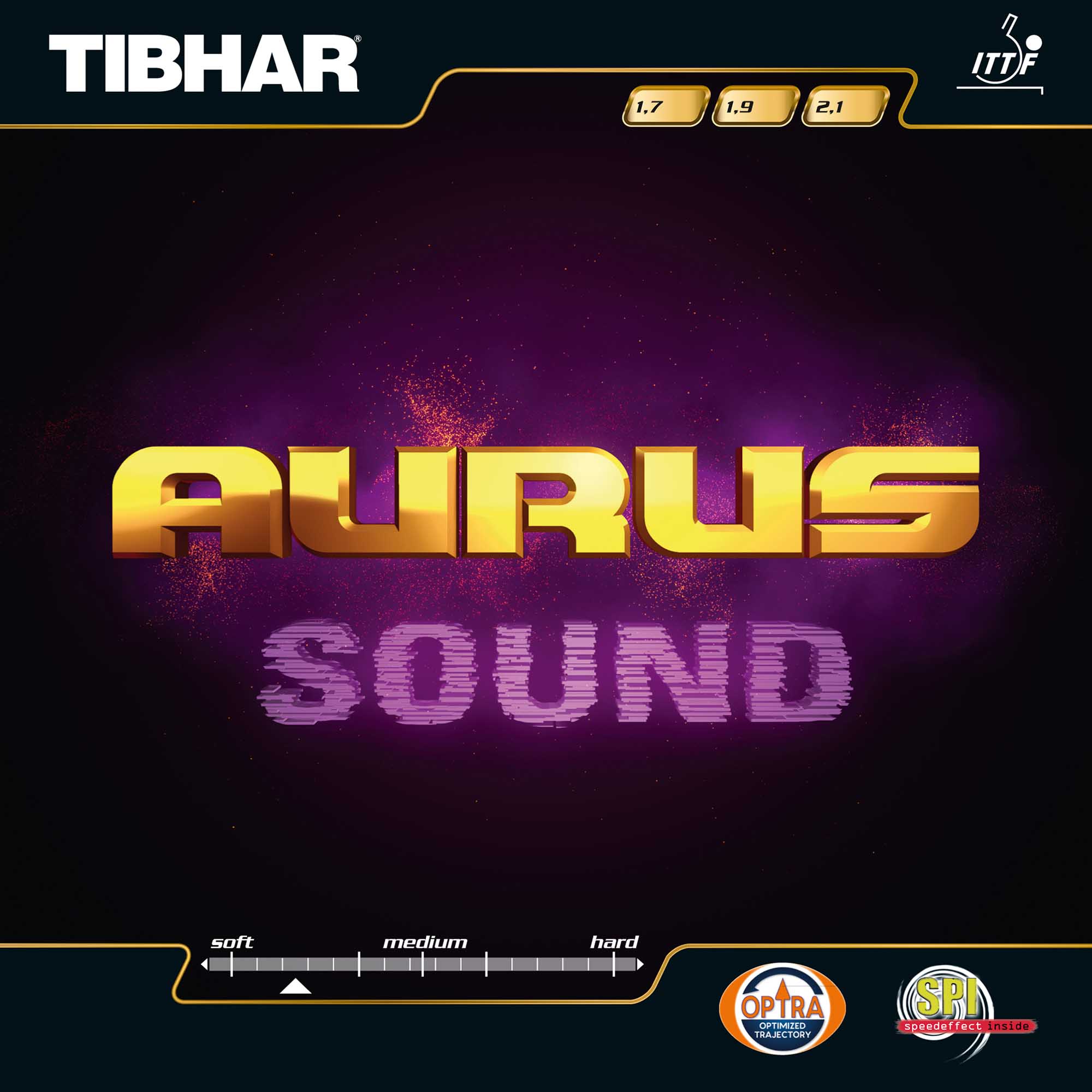 TIBHAR Belag Aurus Sound rot 2,1 mm
