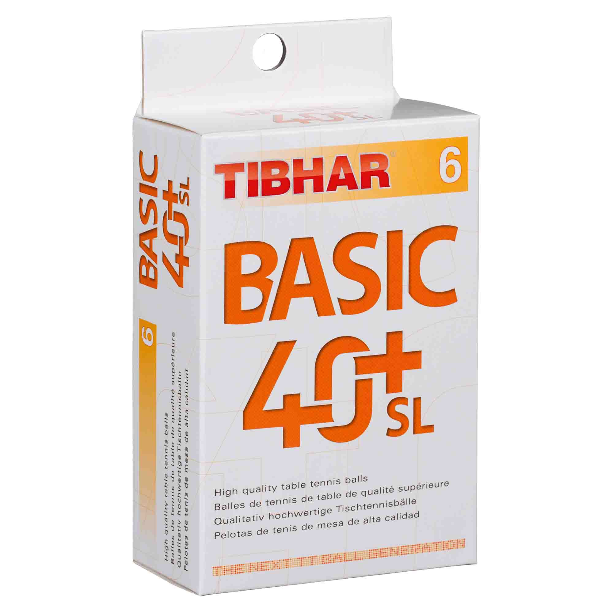 Tibhar Ball Basic 40+ SL 6er white