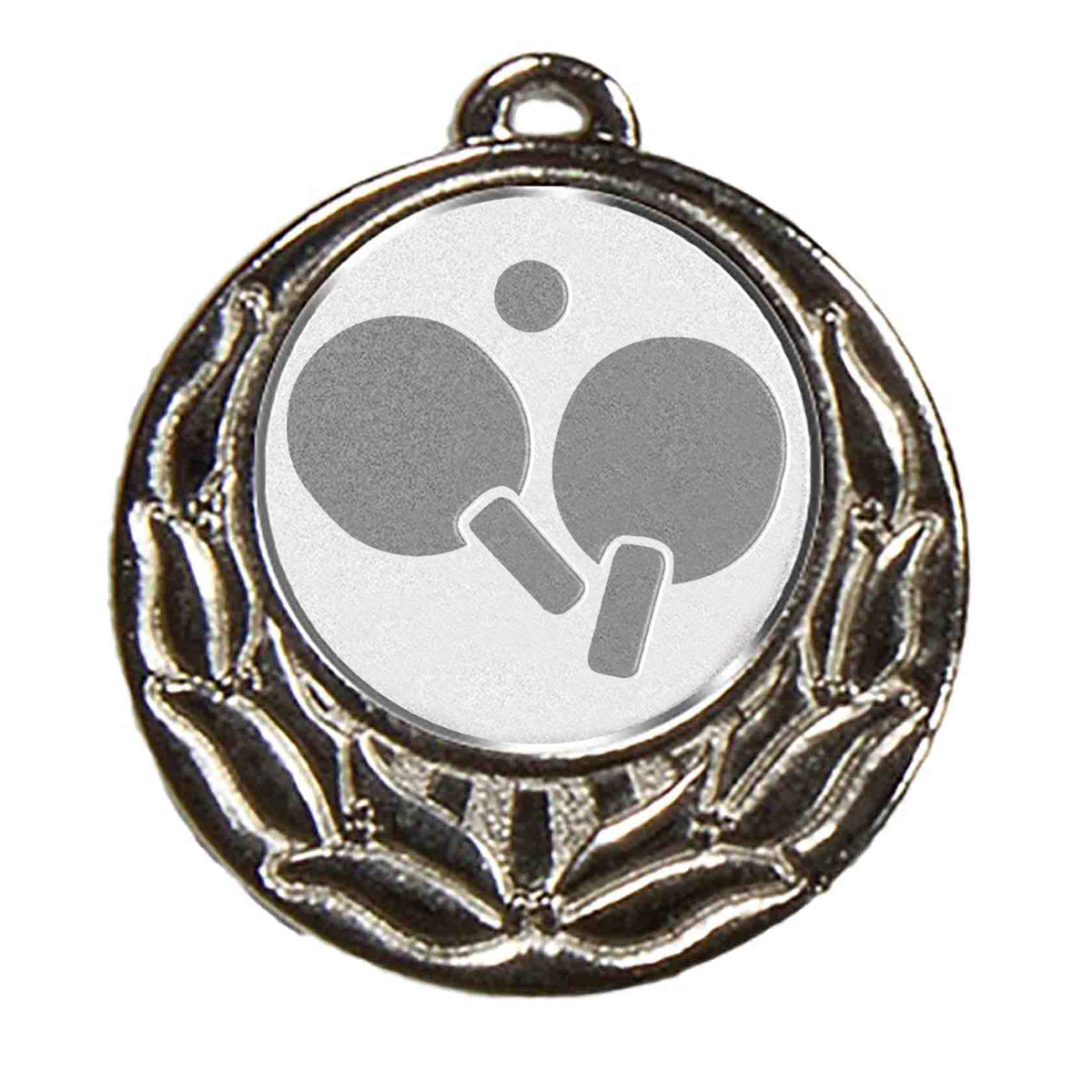 Medal Rose with emblem silver