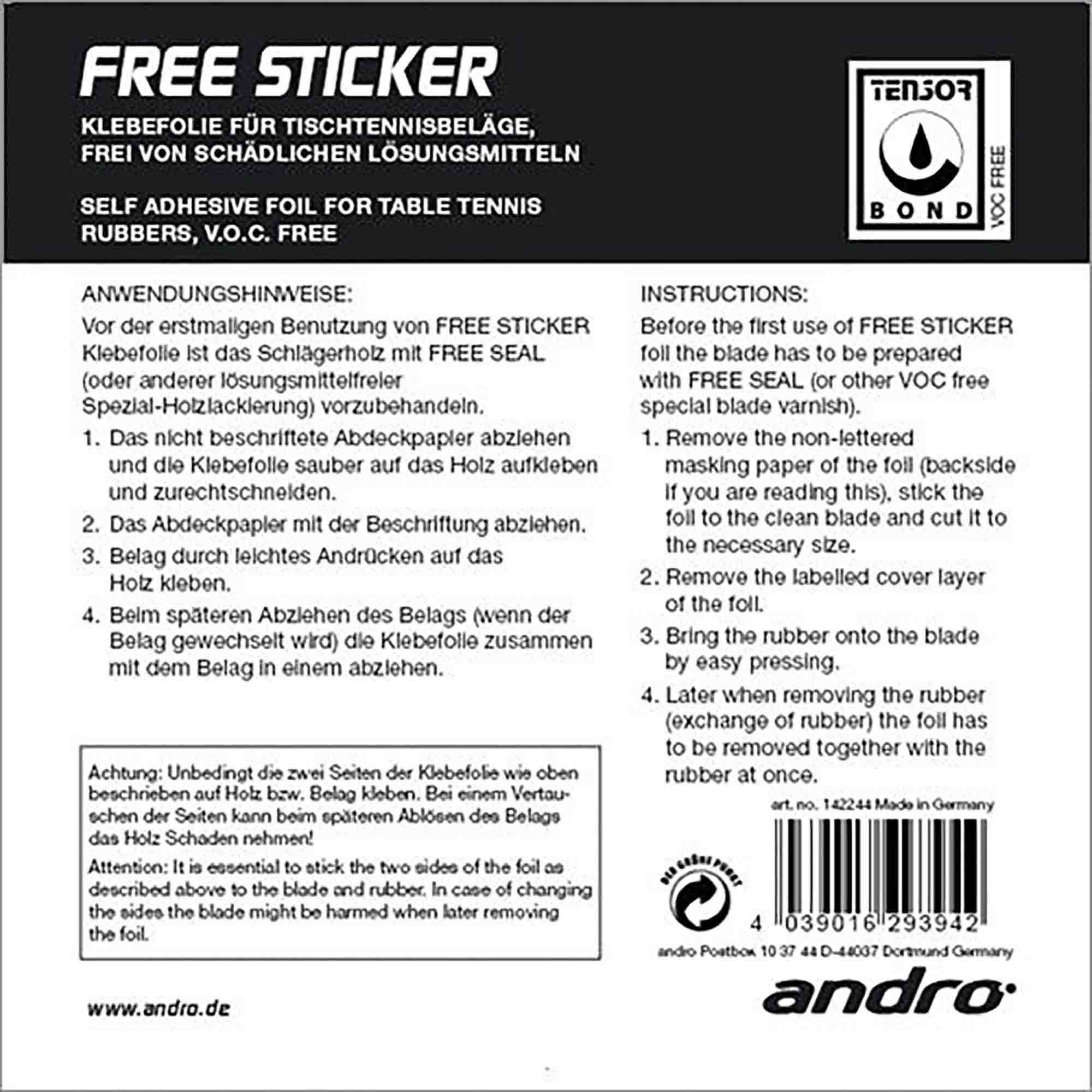andro adhesive foil Free Sticker