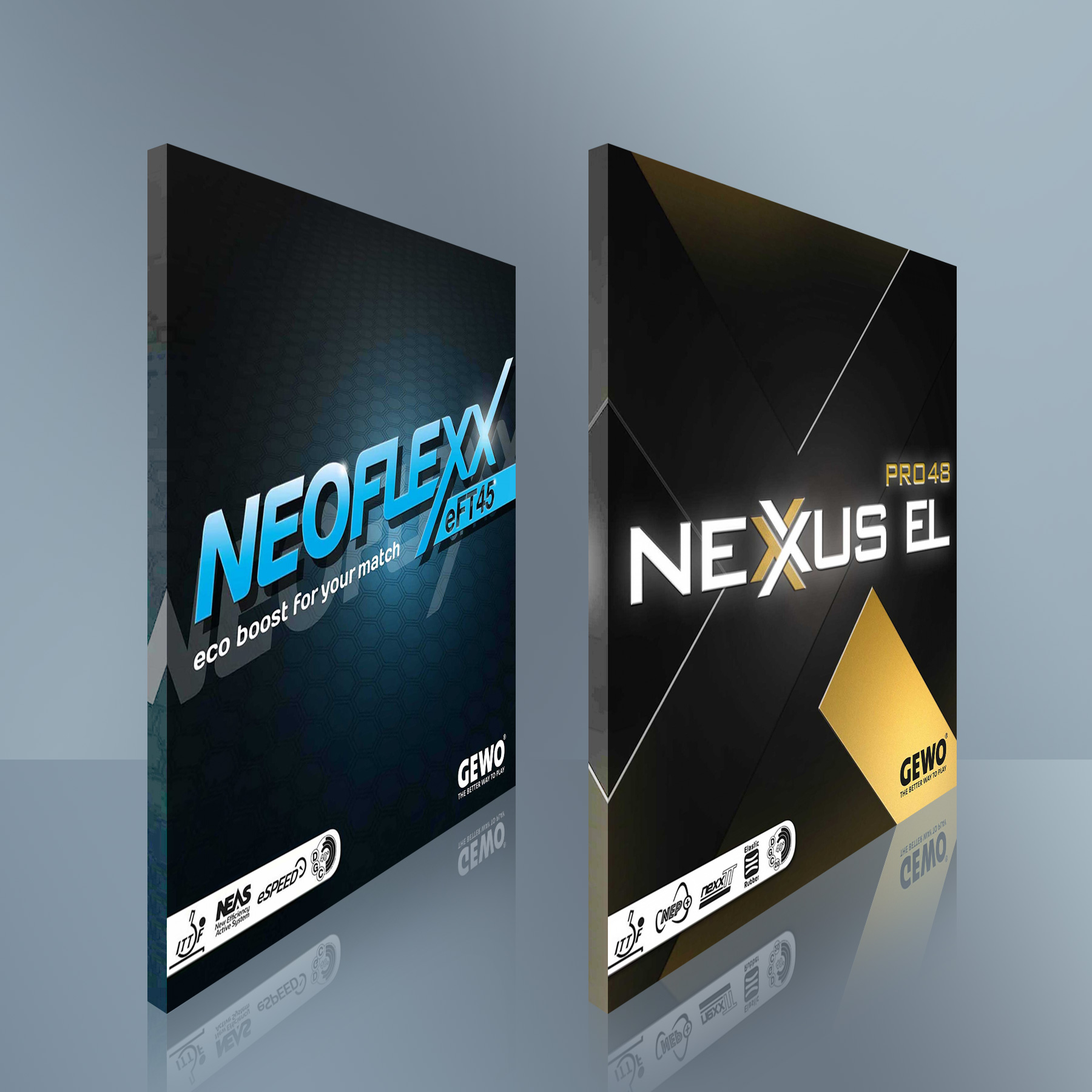 Schläger Bundle GEWO Force ARC OFF + mit Nexxus EL Pro 48 und Neoflexx eFT 45   konkav