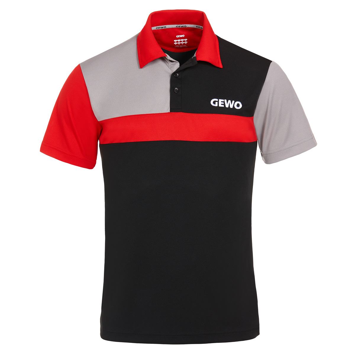 GEWO Shirt Ravenna black/red XS
