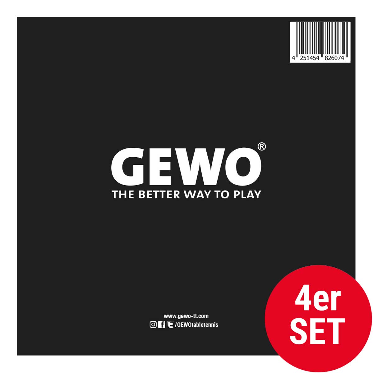 GEWO Set 4x protecting sheet self-adhesive