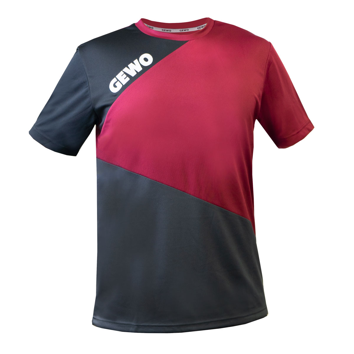 GEWO Promo T-Shirt Ravello  grau/bordeaux XXS