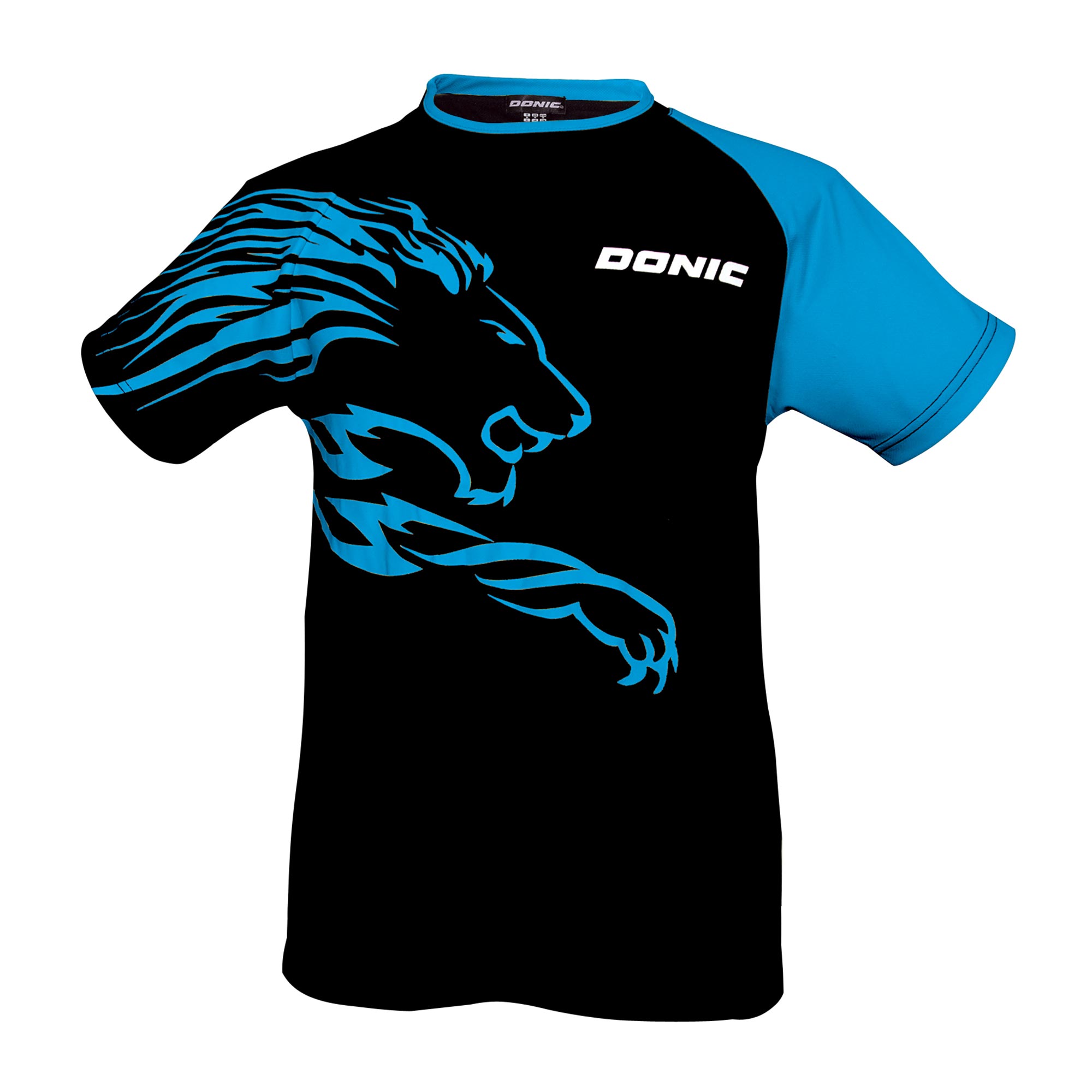 Donic T-Shirt Lion schwarz/cyan XS