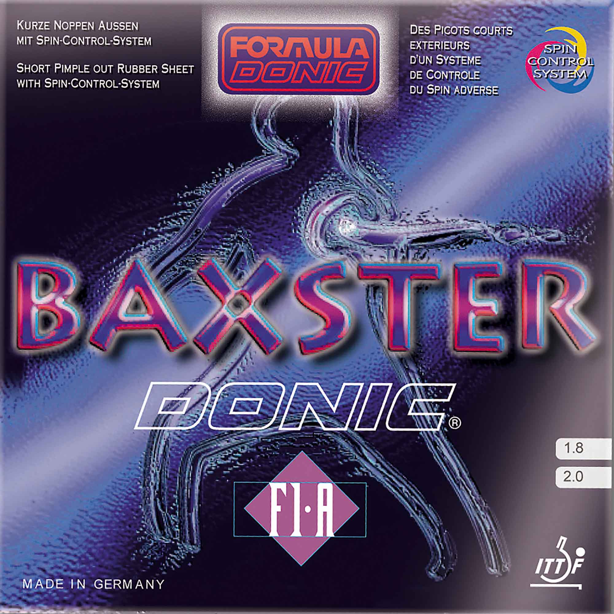 Donic Belag Baxster F1-A schwarz 2,0 mm