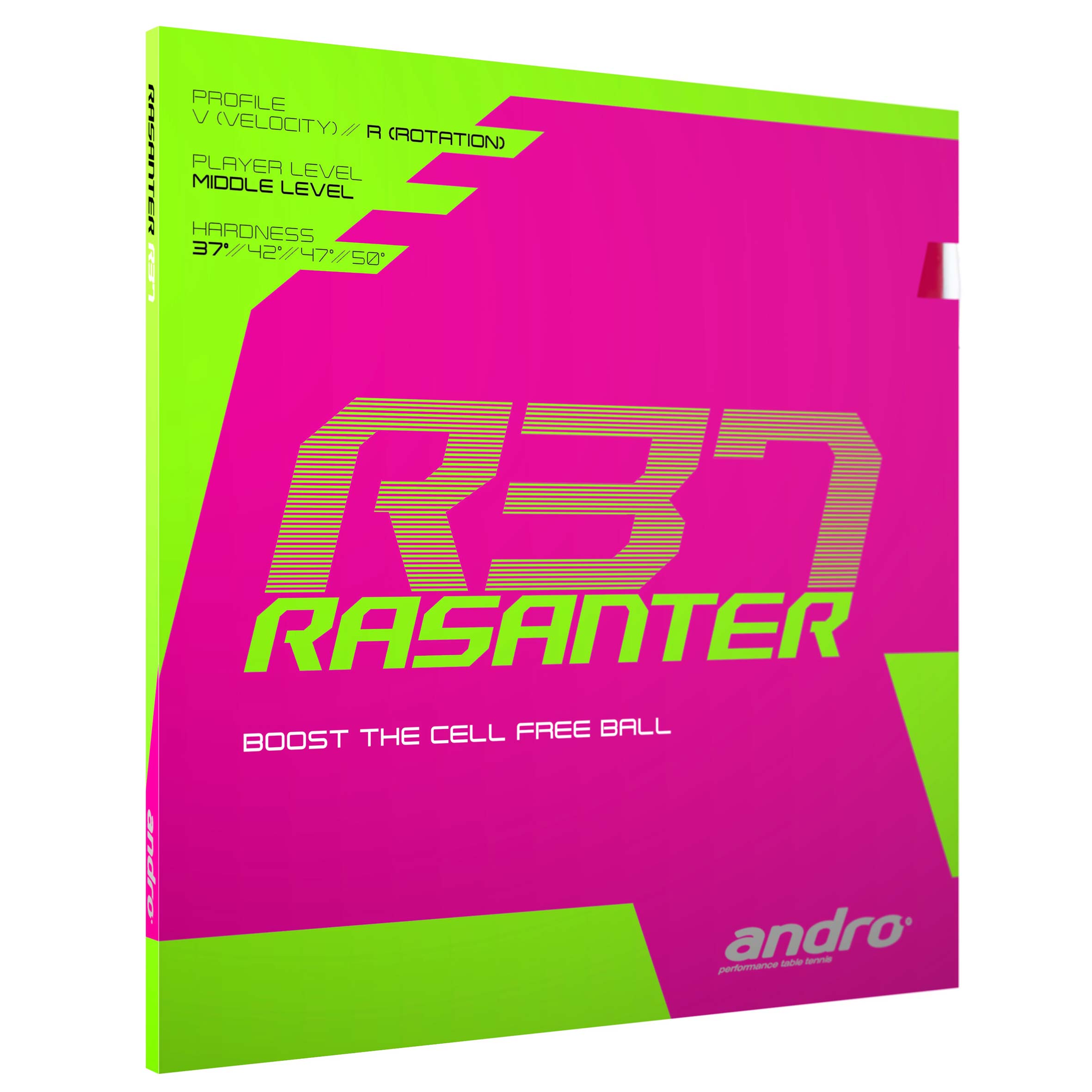 andro Rubber Rasanter R 37 red 1,7 mm