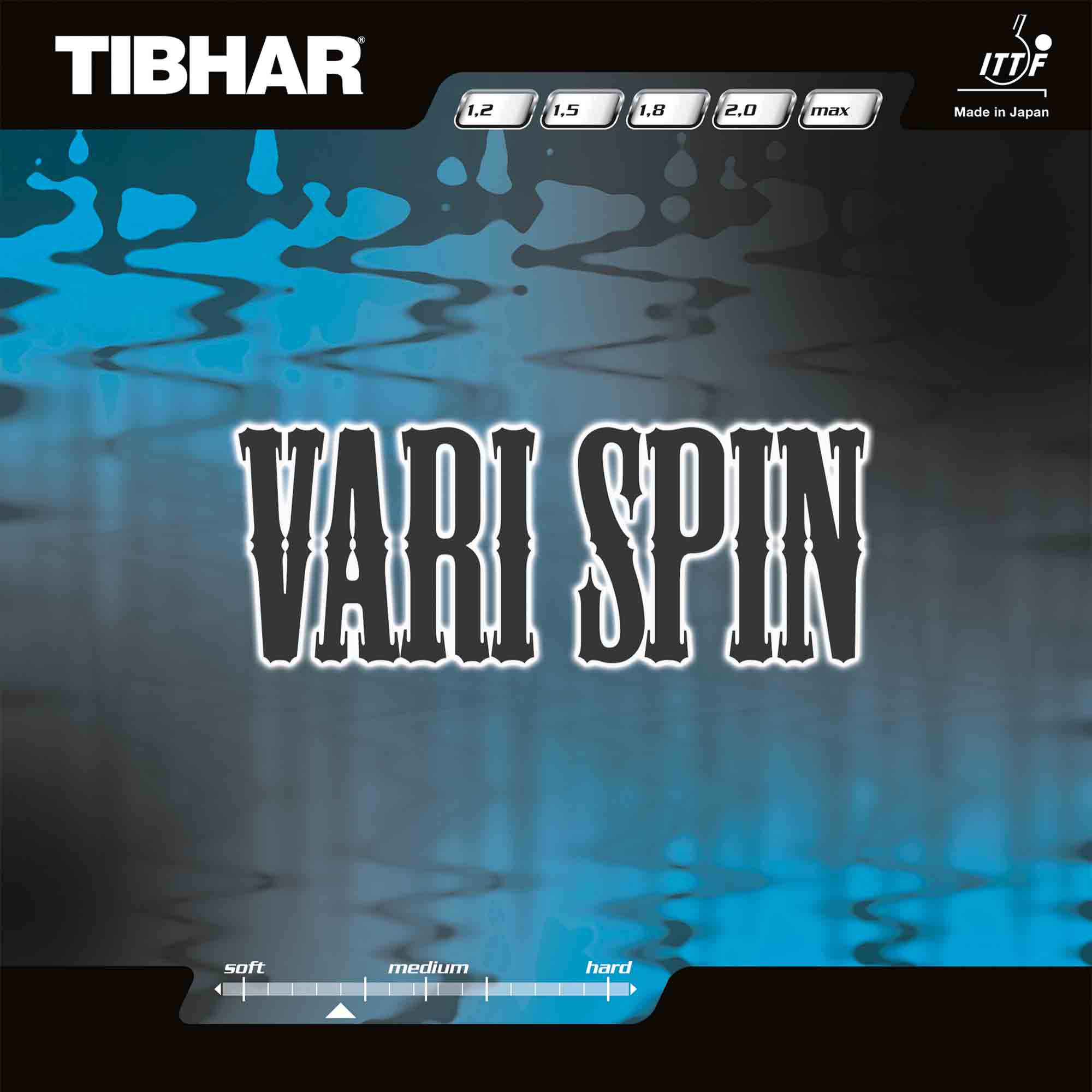 TIBHAR Rubber Vari Spin red 1,2 mm