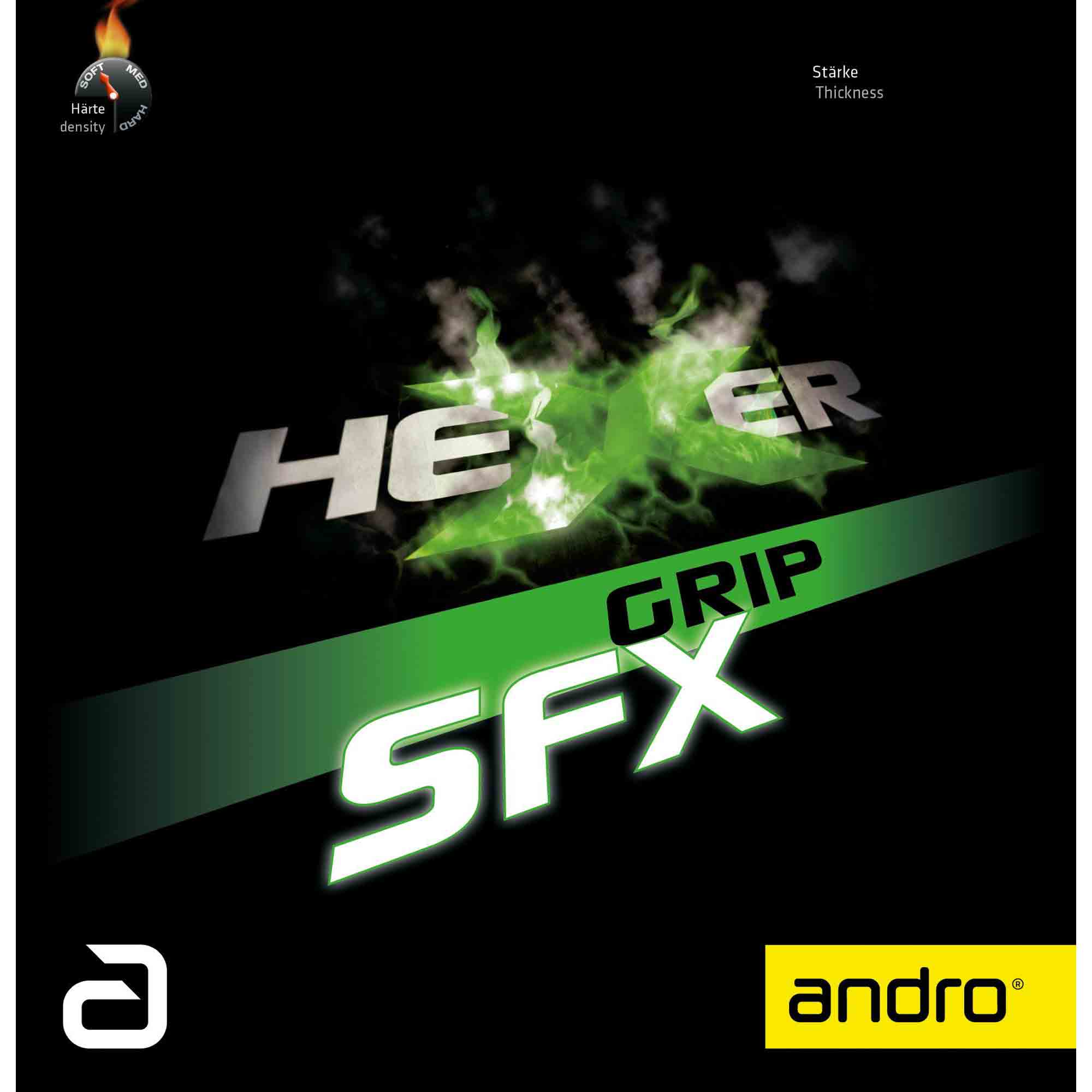 andro Belag Hexer Grip SFX rot 1,7 mm