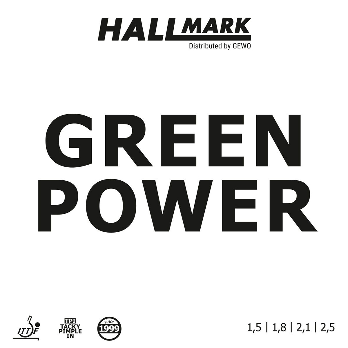 HALLMARK Rubber Green Power red 1,5 mm