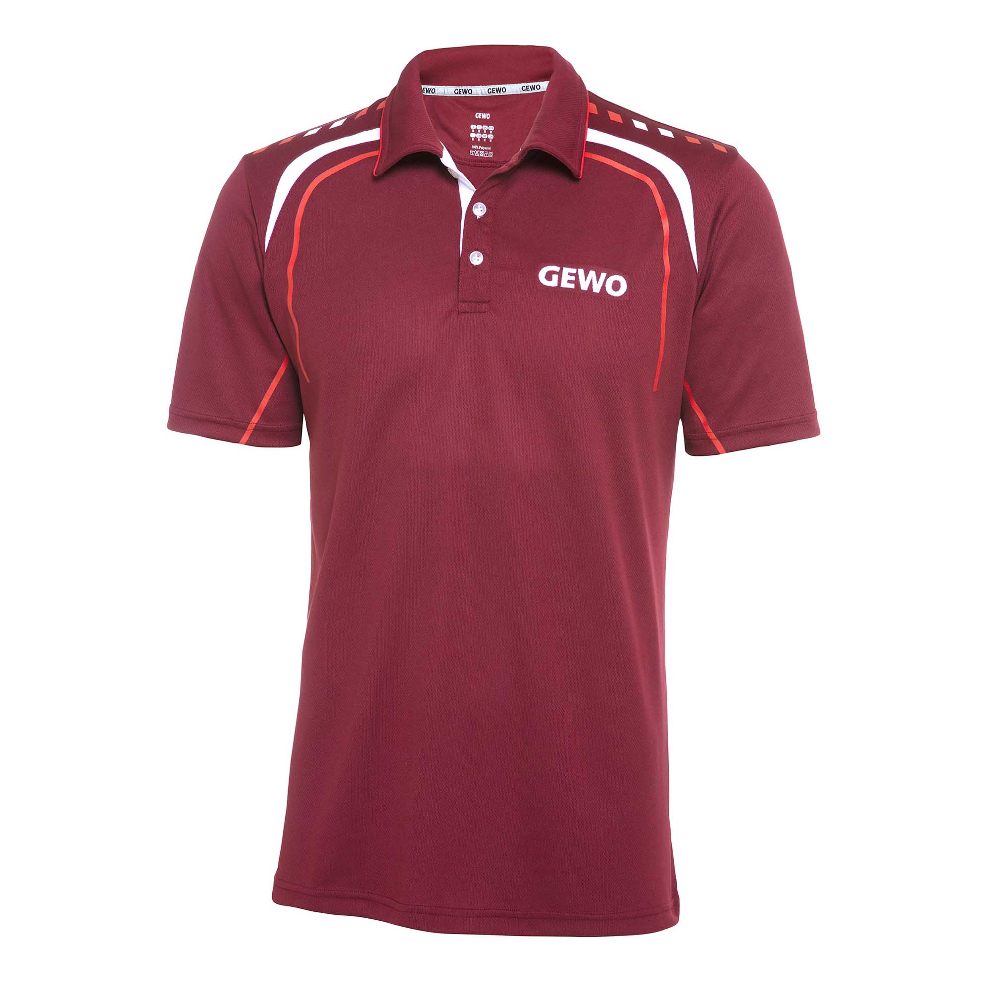 GEWO Shirt Aversa S18-5 bordeaux/red XXXS