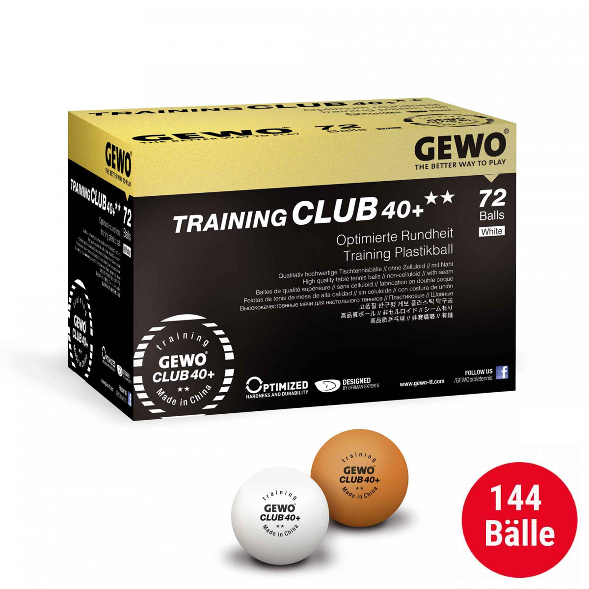 GEWO Set 2x Ball Training Club 40+** 72er