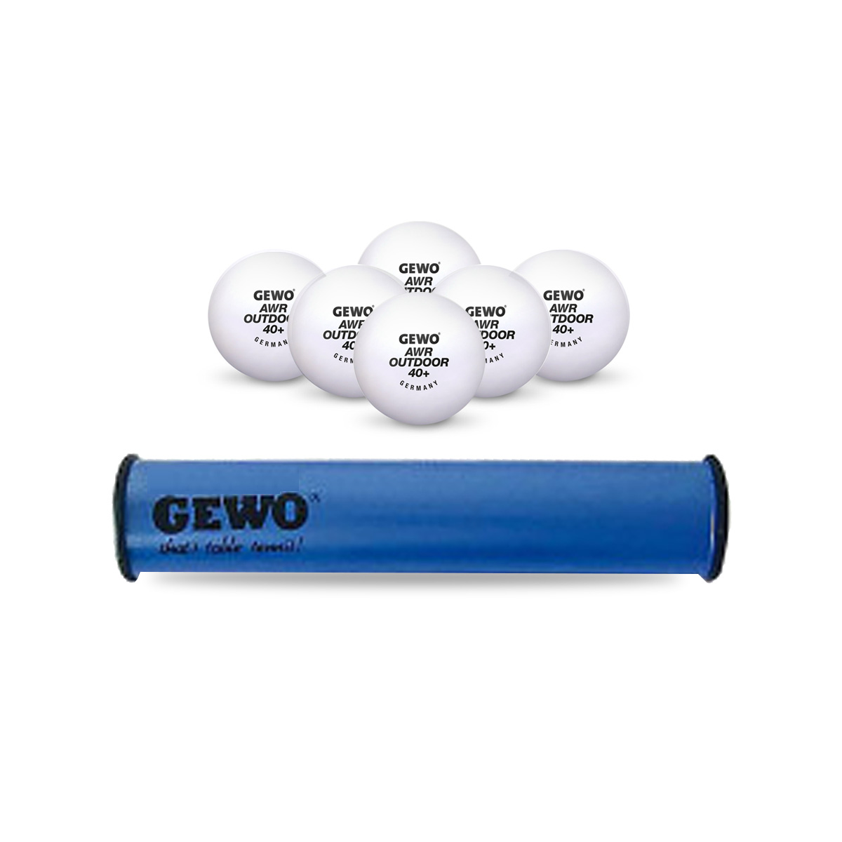 GEWO Ball Box with 6x GEWO AWR Outdoor  white