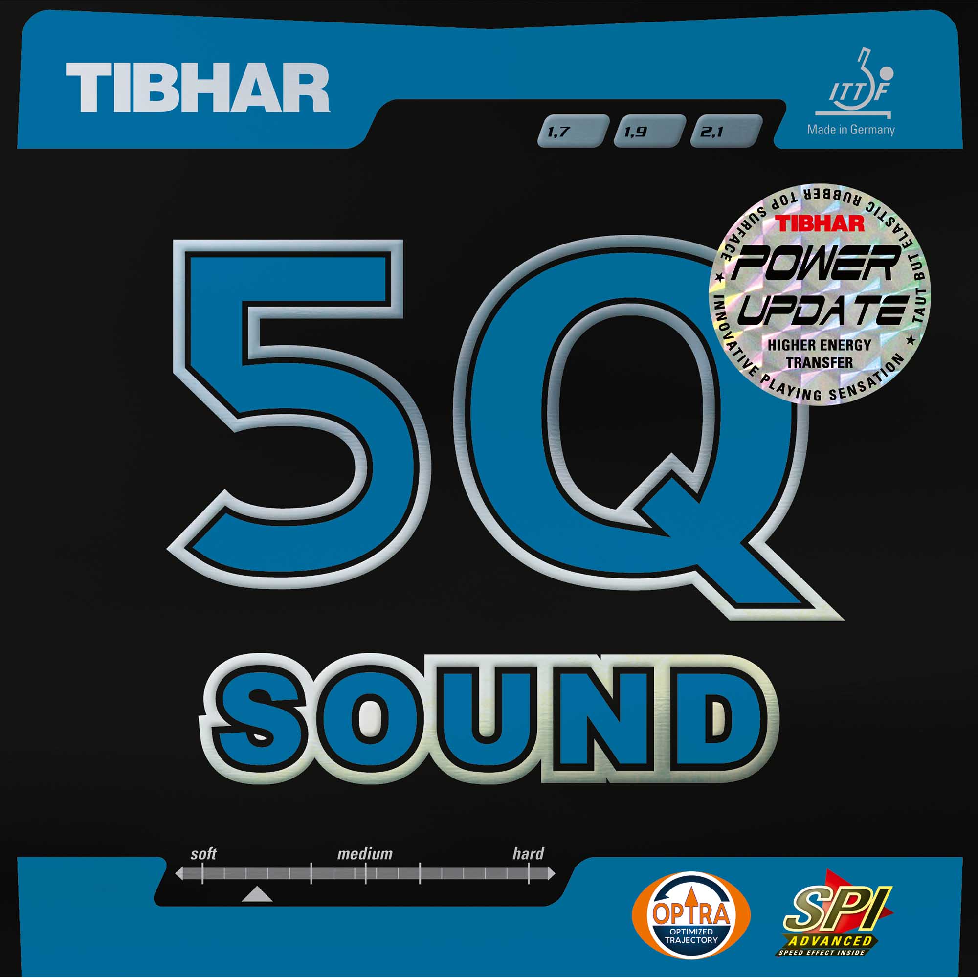 TIBHAR Belag 5Q Sound rot 1,7 mm