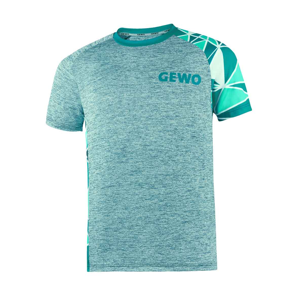 GEWO T-Shirt Arco sea green melange/sea green XXXS