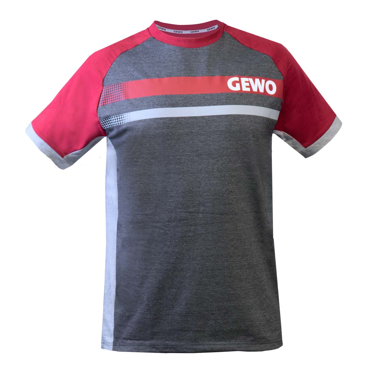 GEWO Baumwoll-Promo T-Shirt Fermo schwarz/bordeaux S