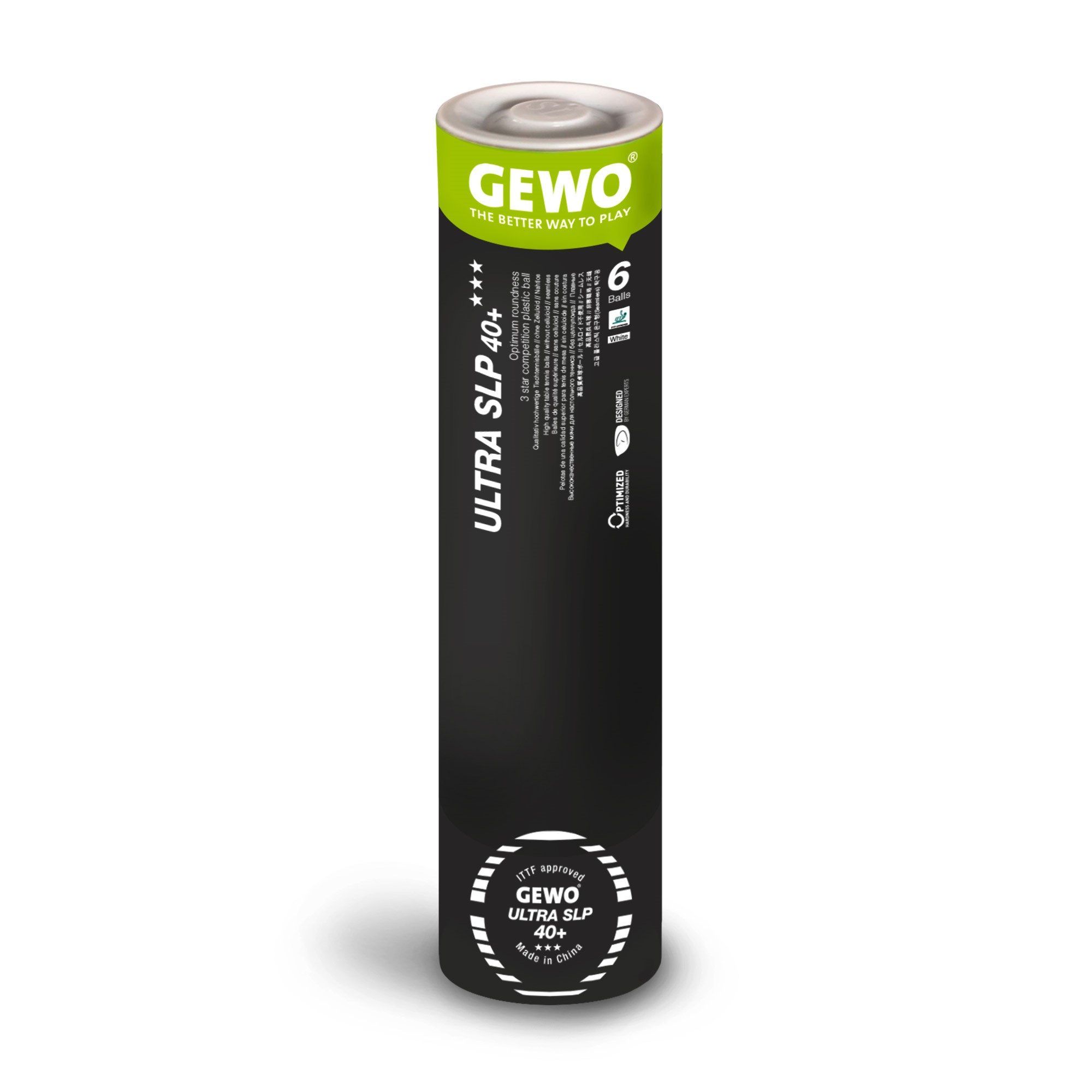 GEWO Ball Ultra SLP 40+ *** 6er tube white