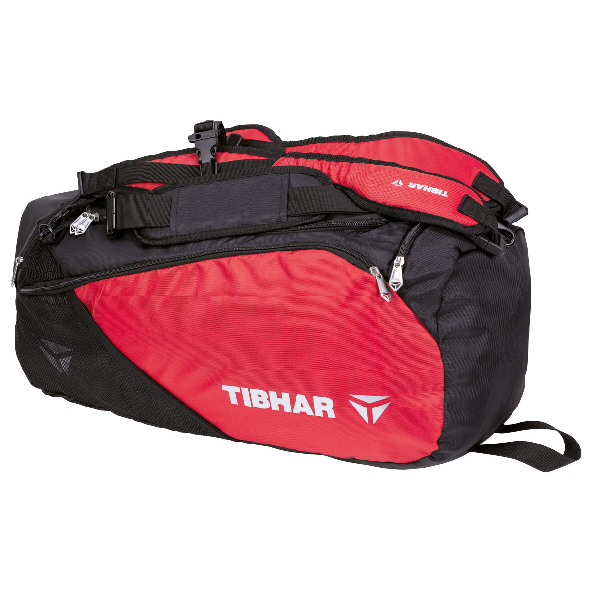 TIBHAR Sportsbag Mesh red/black