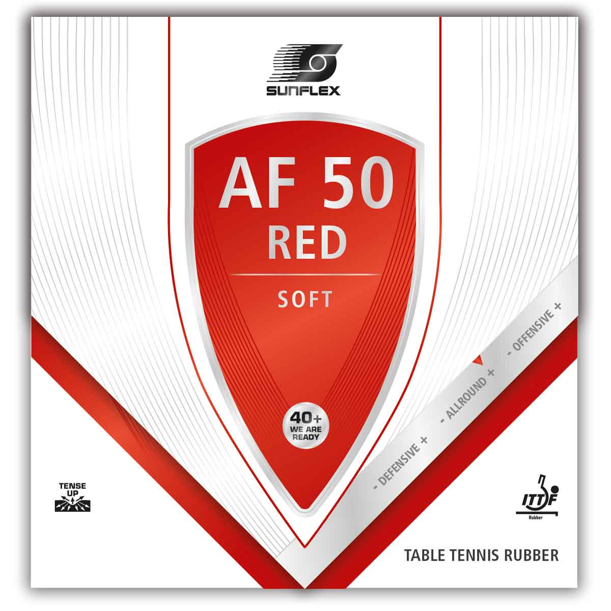 sunflex Belag AF 50 Red rot 1,5 mm