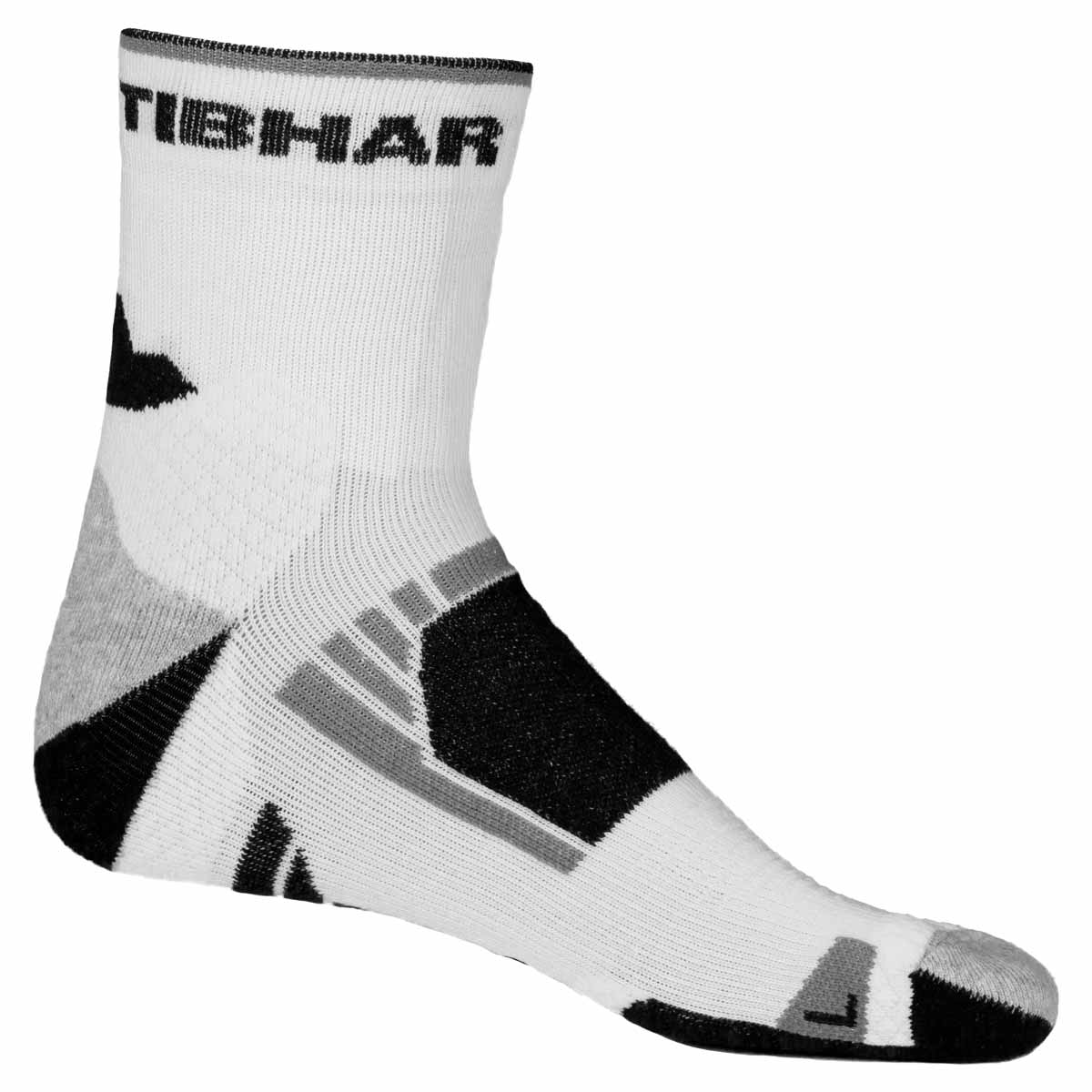 TIBHAR Socke Tech weiß/schwarz 36-38