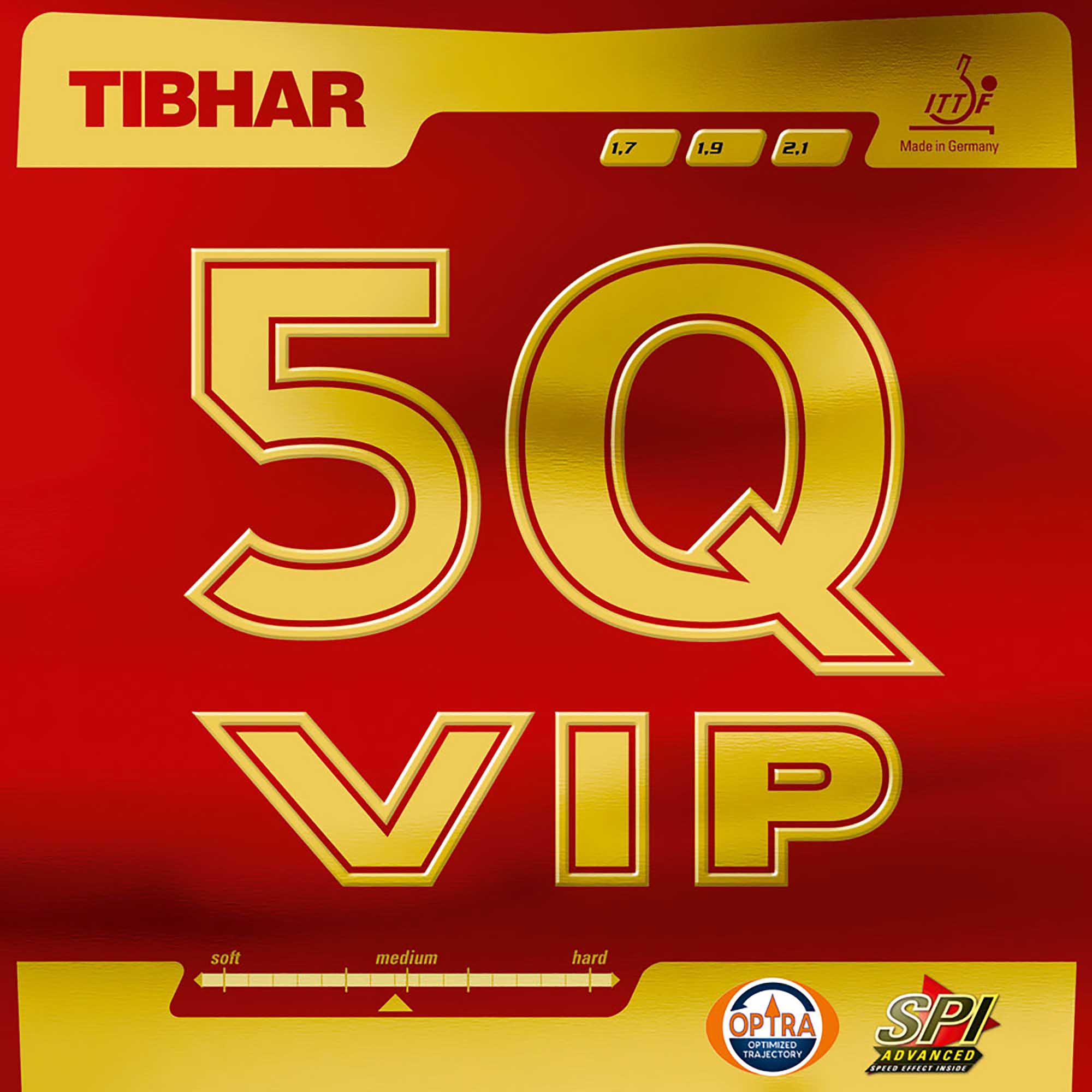 TIBHAR Rubber 5Q VIP red 2,1 mm