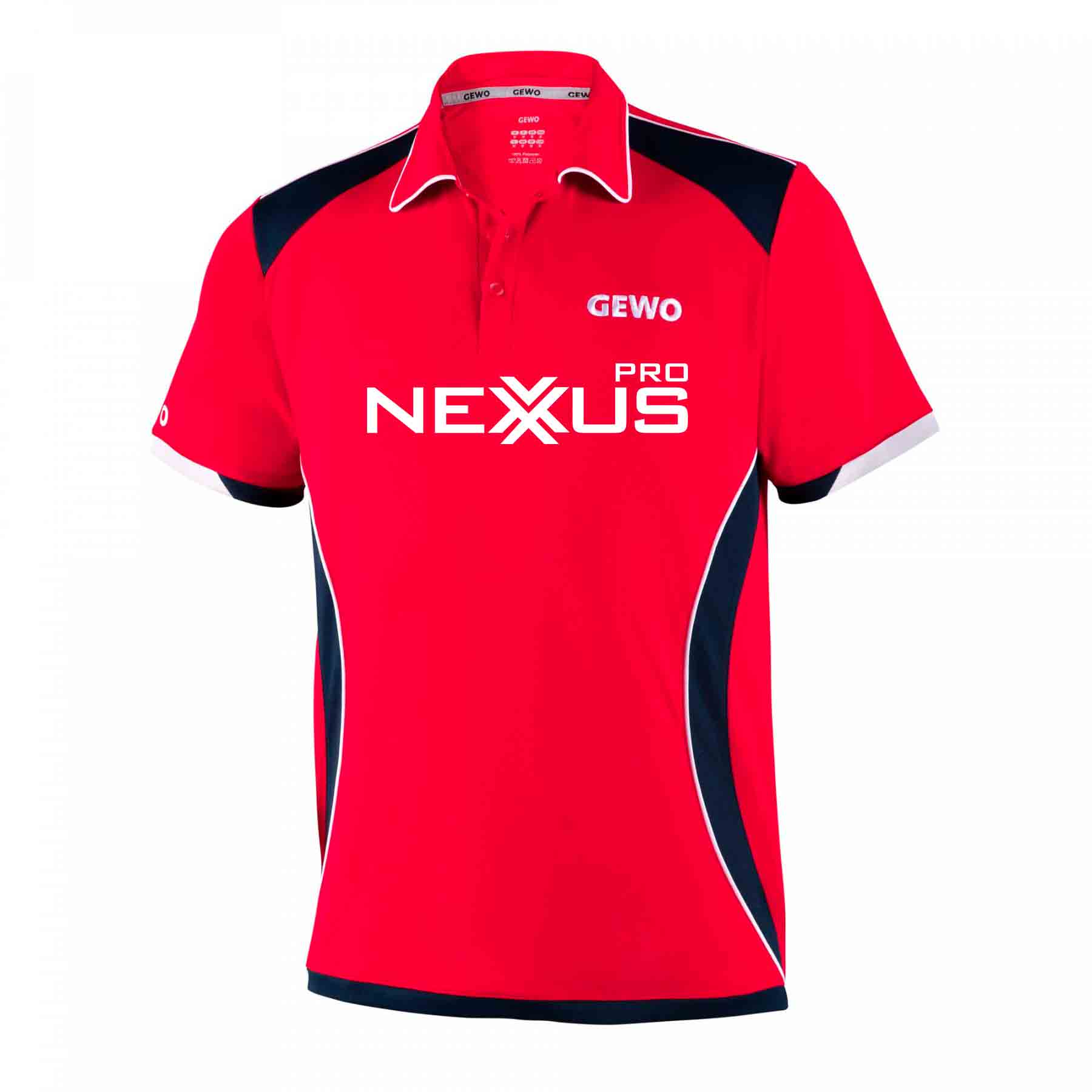 GEWO Promo Shirt Murano Nexxus red/navy XXS
