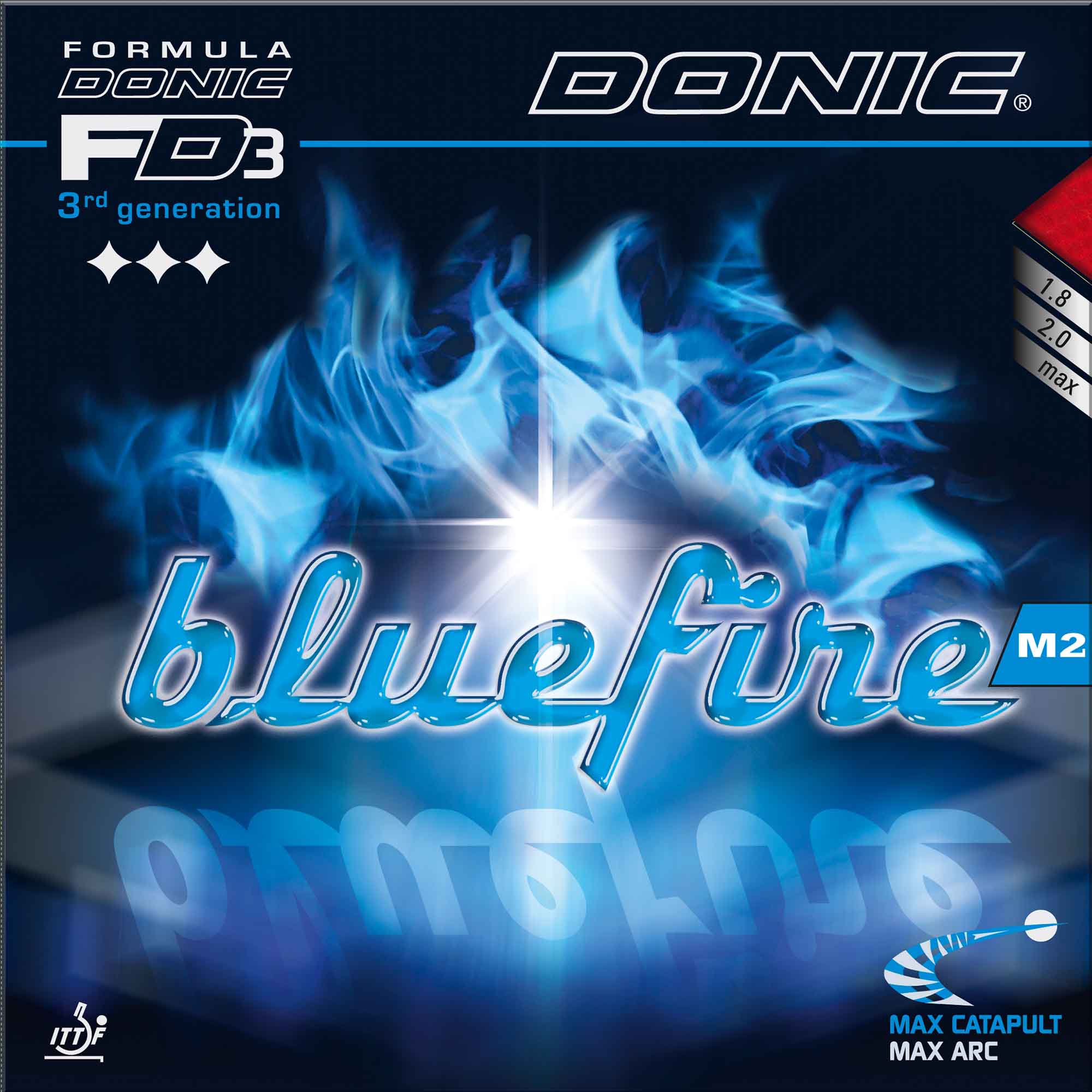 Donic Rubber Bluefire M2 red 1,8 mm