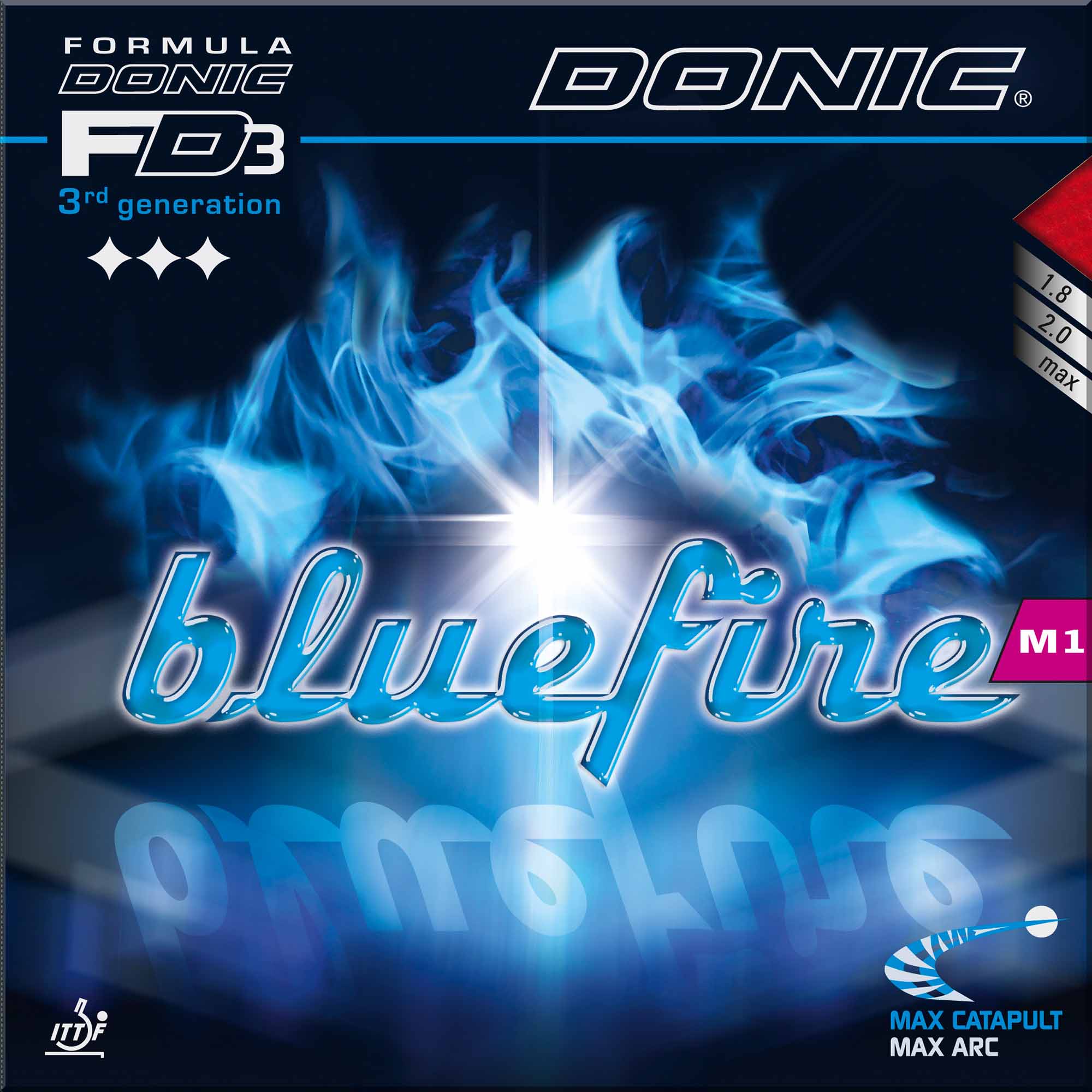 Donic Rubber Bluefire M1 red 2,0 mm