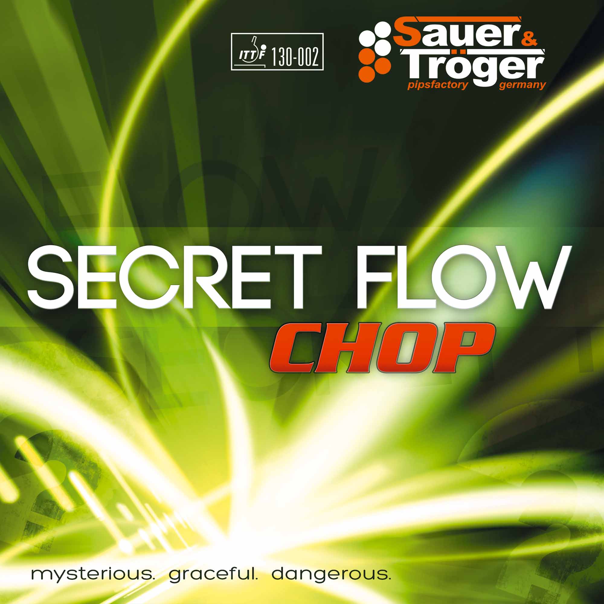 Sauer & Tröger Belag Secret Flow chop rot 1,0 mm